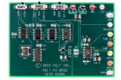 Picture of ADK-8592: HI-8592 CMOS 5V ARINC Line Driver Demonstration Board
