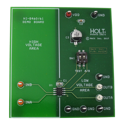 Picture of ADK-8460 Evaluation Board Quick Start Guide: HI-8460/61 ARINC 429  Receiver with ±800V Isolation